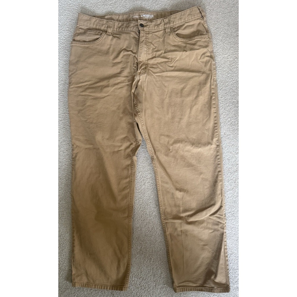 Carhartt Pants Mens 38 X 32 Tan Workwear Relaxed Fit Canvas Stretch 102291-039